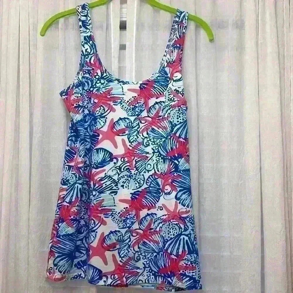 Lilly Pulitzer Medium Tabbie Tank in She She Shells Item # 8A - Picture 6 of 6